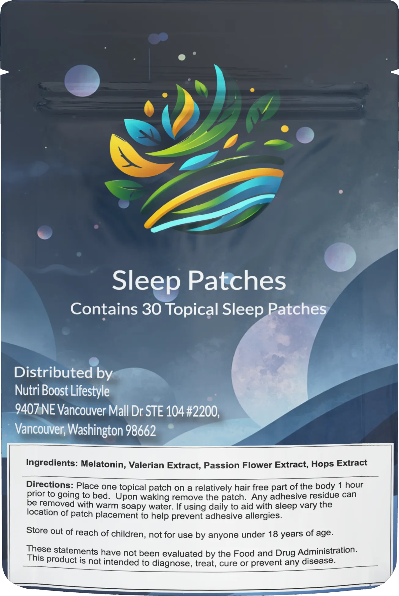 Sleep Patch with Melatonin - 30 Day Supply – Image 2