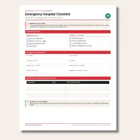 Parkinson’s Emergency Hospital Checklist – Image 1