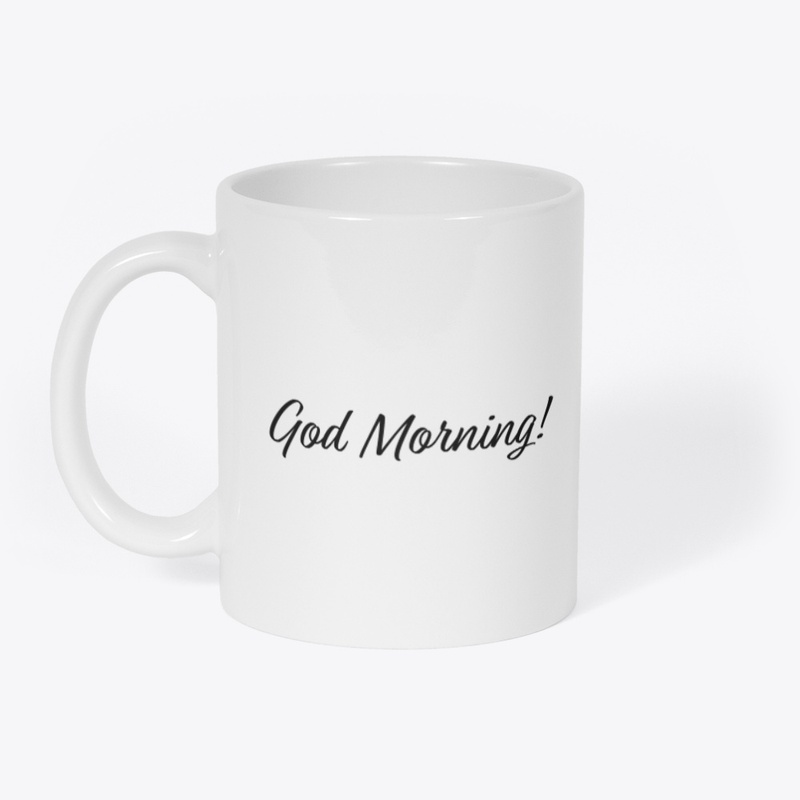 God Morning Coffee Mug – Image 1