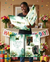 Mother's Day Green Flower - Jumbo Card – Image 1