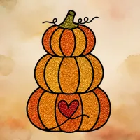 Tues. Sept 8 @ 6 PM - Fall Suncatchers – Pumpkin Stack