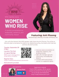 Women Who RISE featuring Anh Phoong – Image 1