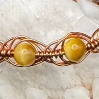 Egyptian Style Wire Wrapped Band Bracelet – Image 4
