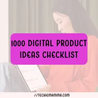 1000 Digital Product Ideas Checklist – Image 1