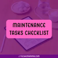 Maintenance Tasks Checklist – Image 1
