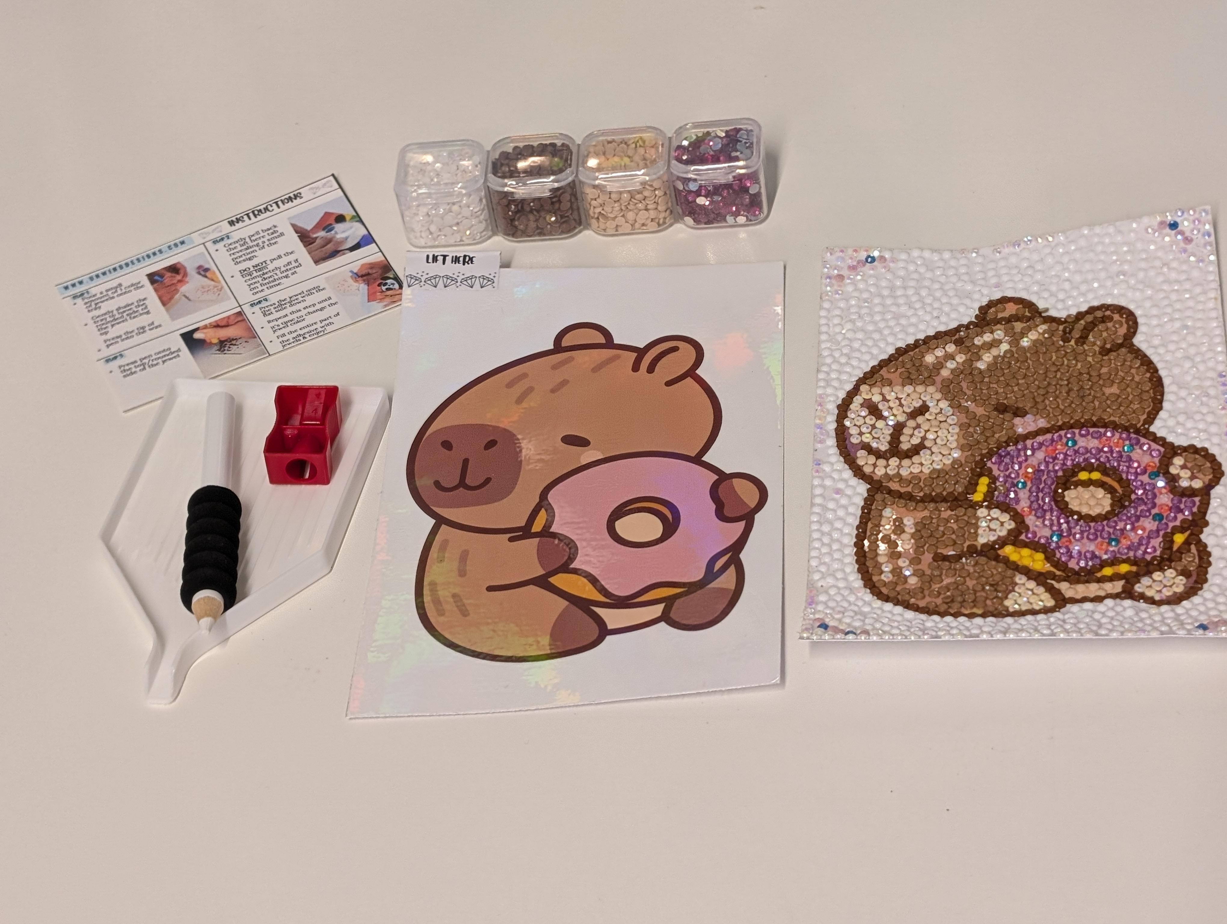 Capybara Donut 4x6 – Image 1