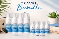 4 Bottle Bundle Special Clean Hands Hand Sanitizing Foam 16.9 oz,10 oz,3 oz, 2 oz – Image 3