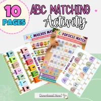ABC Popsicle and Mailbox Match – Image 1