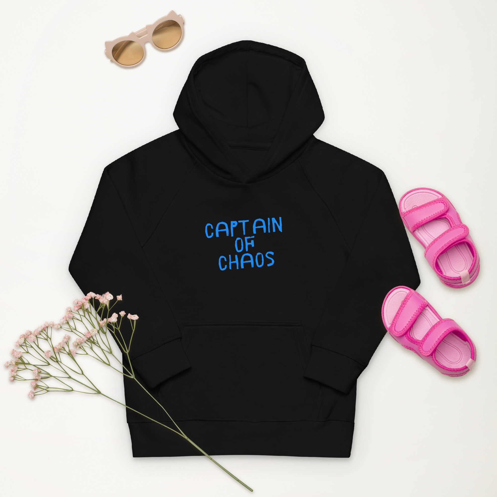 "Captain of Chaos" Kids eco hoodie – Image 6