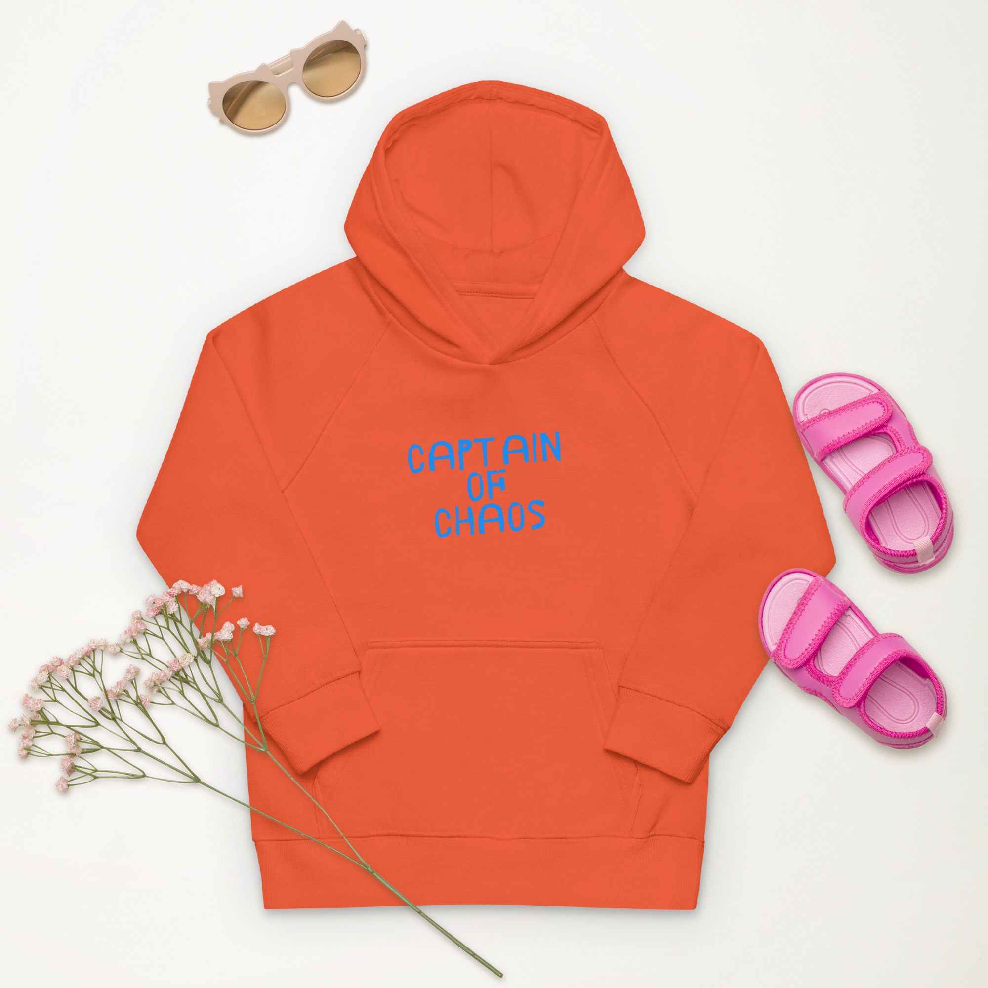 "Captain of Chaos" Kids eco hoodie – Image 4