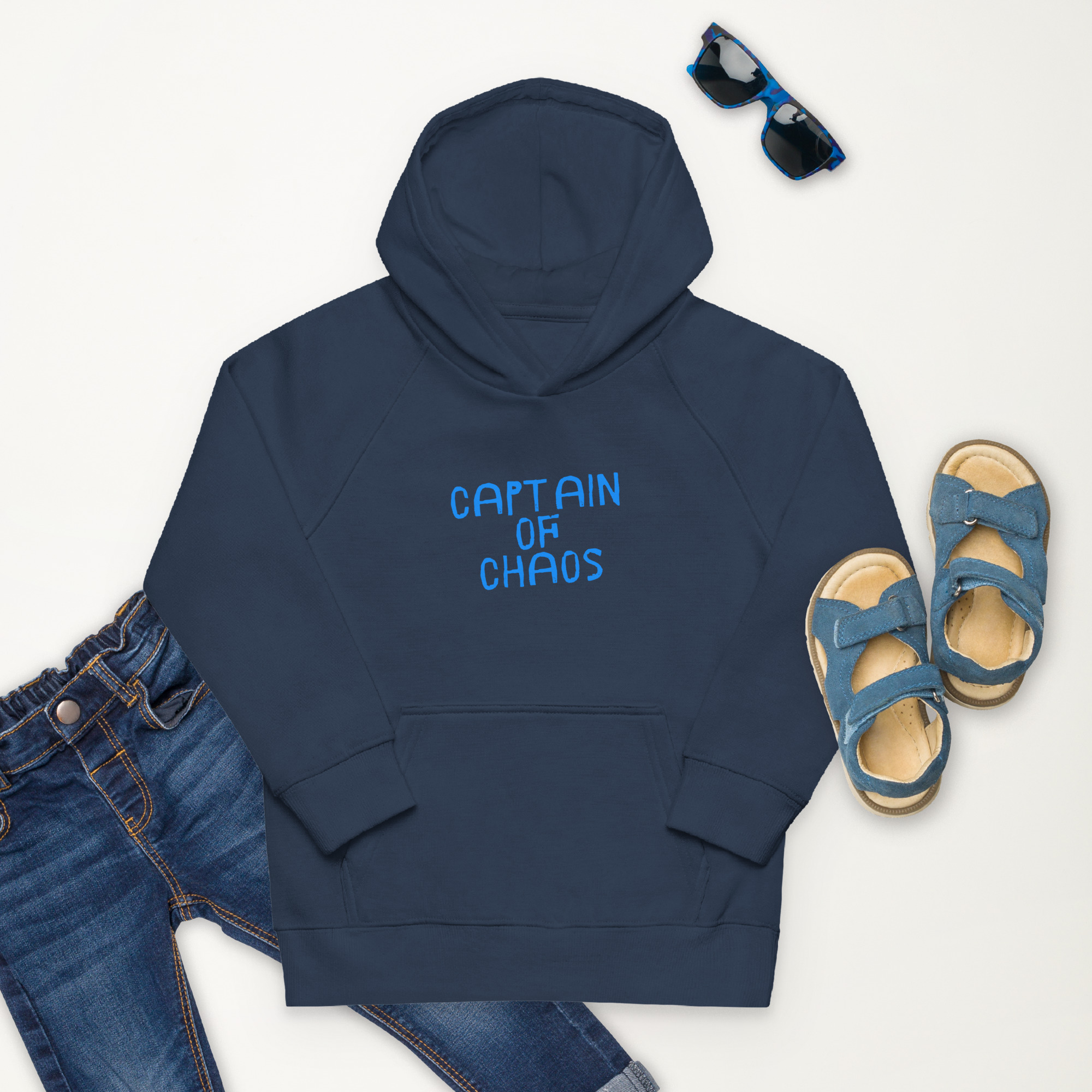 "Captain of Chaos" Kids eco hoodie – Image 5
