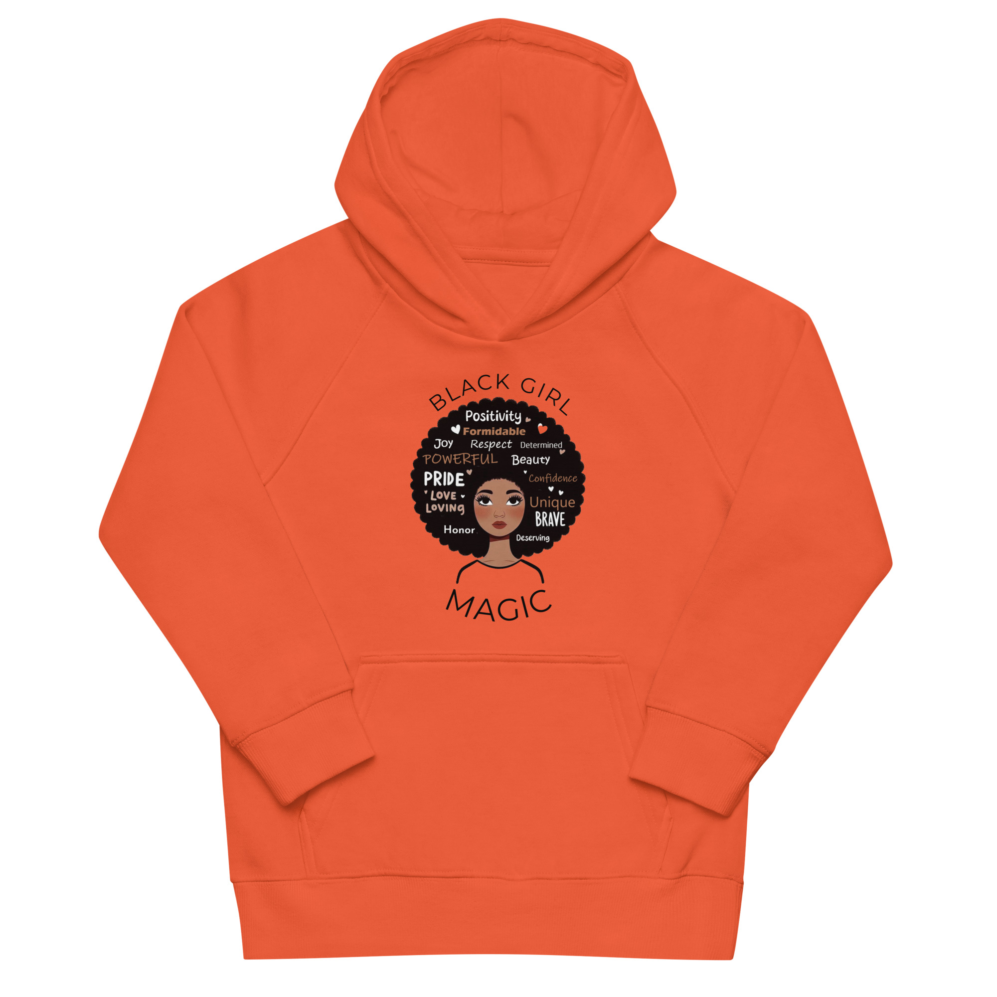 "Black Girl Magic" Kids eco hoodie – Image 2