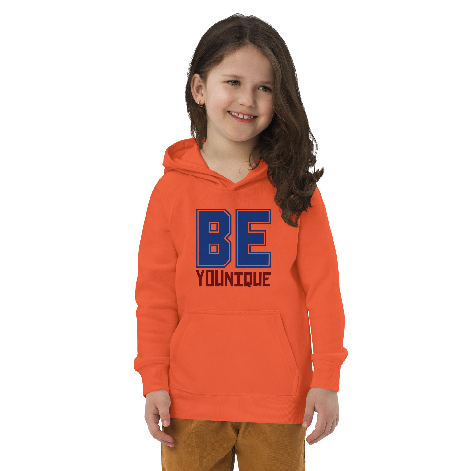 "BE YOUnique" Kids eco hoodie – Image 3
