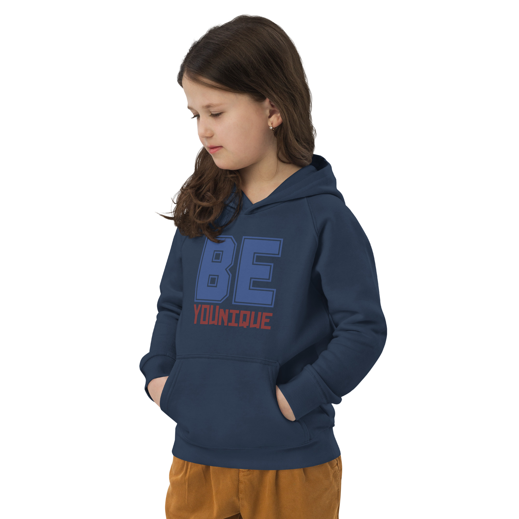 "BE YOUnique" Kids eco hoodie – Image 5