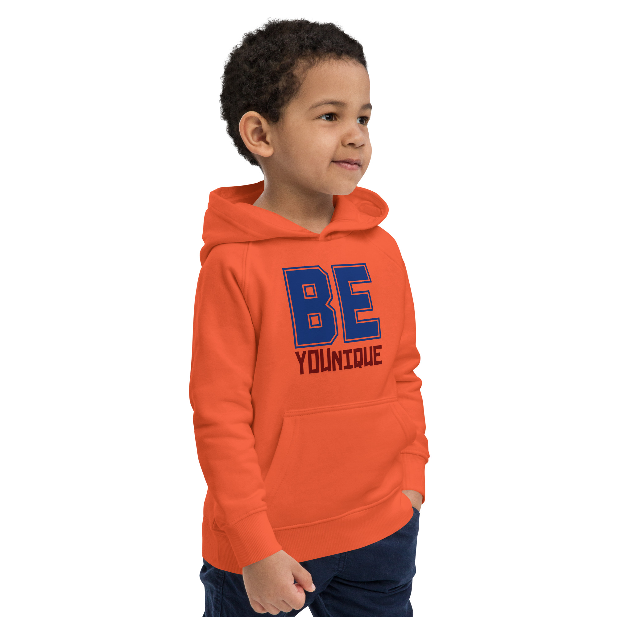 "BE YOUnique" Kids eco hoodie – Image 6