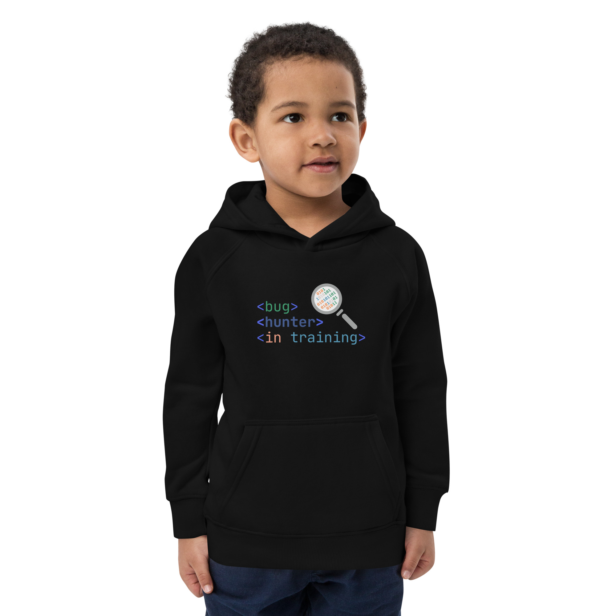 "Bug Hunter in Training" Kids eco hoodie – Image 6