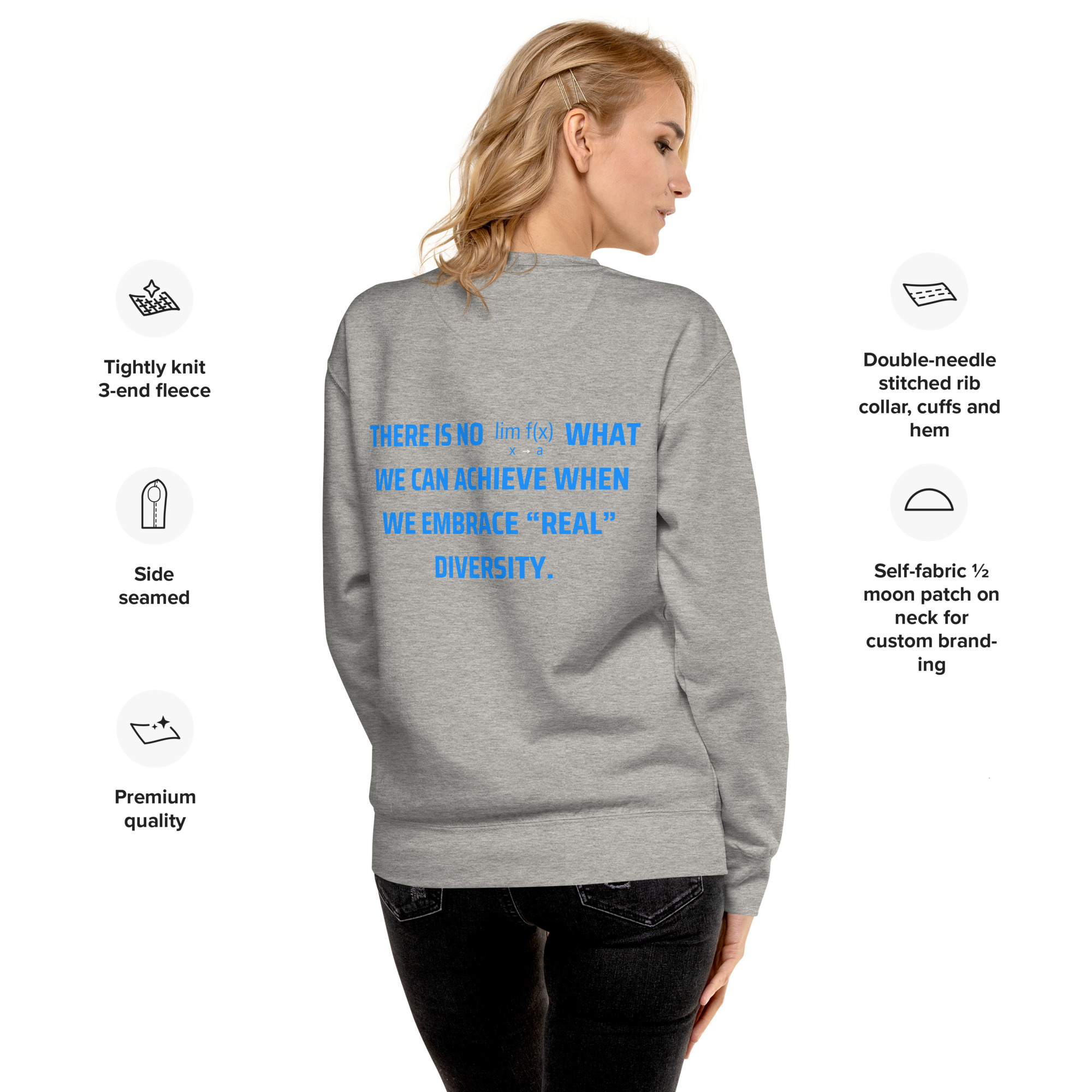 "DEI - Embrace Diversity" Unisex Premium Sweatshirt – Image 11
