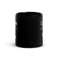 Coffee Lovers Black Glossy Mug – Image 1