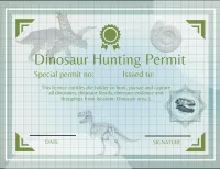 Dinosaur Hunting Permit Download – Image 1