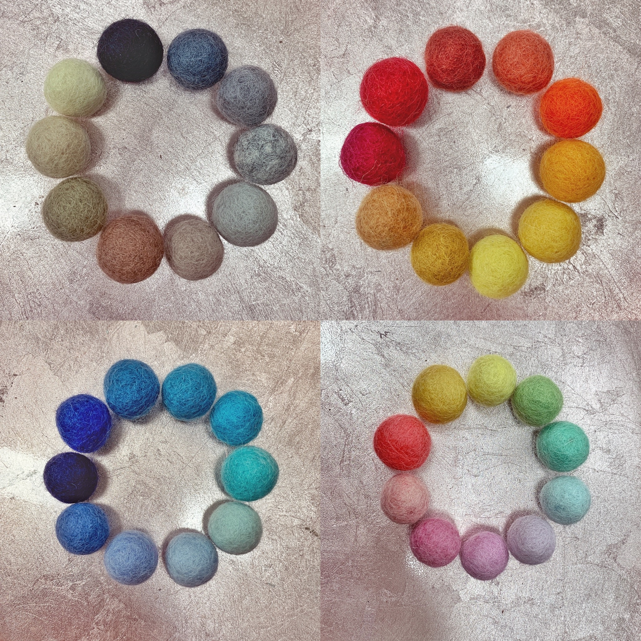 2cm felt balls – Image 7