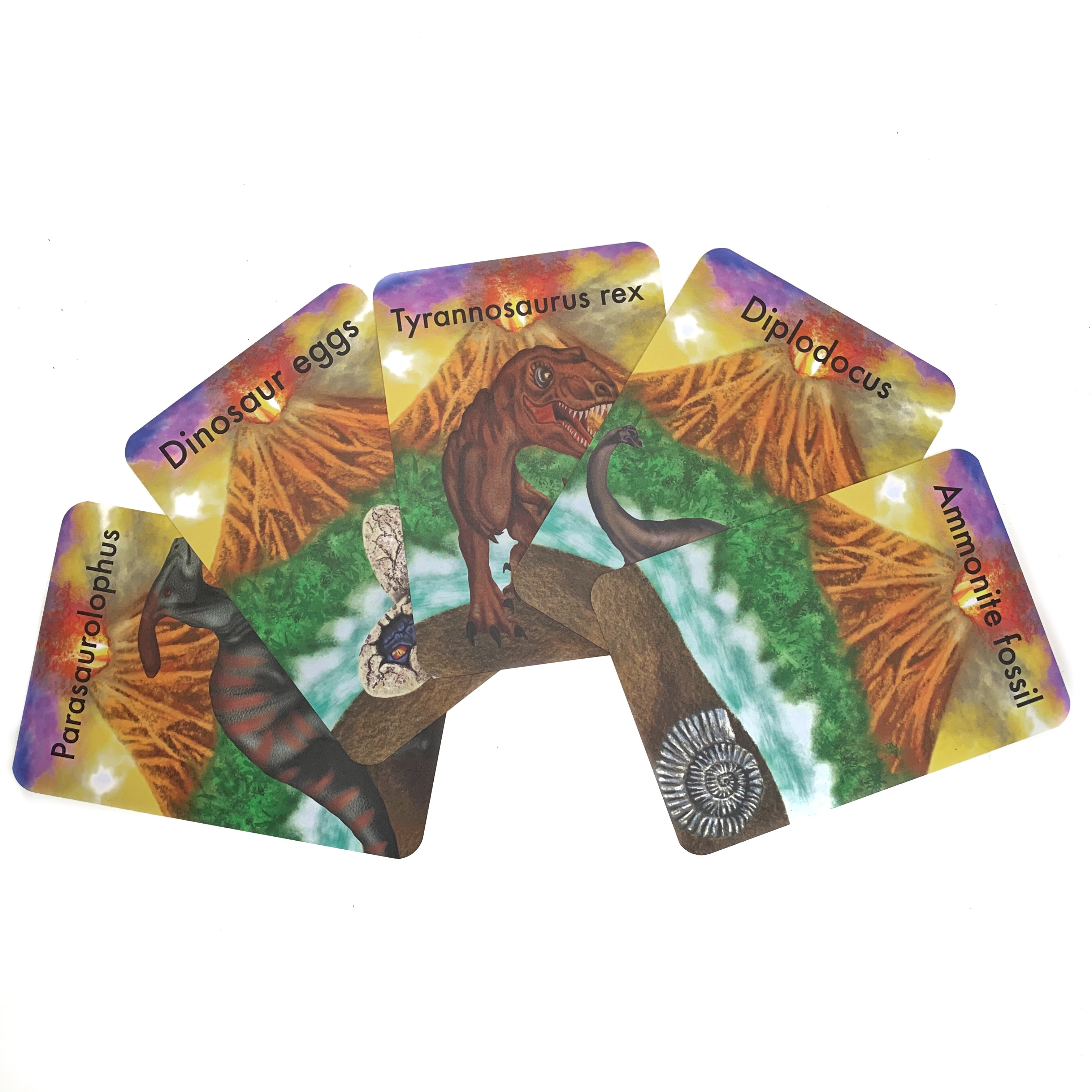 Dinosaur Playdough Mat Flashcards – Image 1