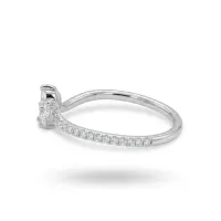 14K White Gold Tri-marquise  Diamond Ring  – Image 3