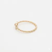 14K Yellow Gold Bow Daimond Ring  – Image 3