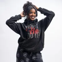 Won’t He Do It Bling Hoodie | Faith2Felicity Statement Hoodie - Red – Image 3
