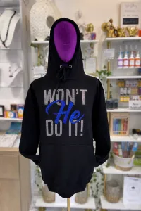 Won’t He Do It Bling Hoodie | Faith2Felicity Statement Hoodie (Blue) – Image 2