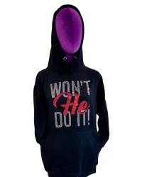 Won’t He Do It Bling Hoodie | Faith2Felicity Statement Hoodie - Red – Image 2