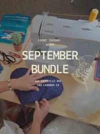 Tuesday Sewing Club (Ongoing) 6-8pm – Month of Sept Bundle