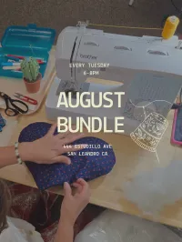 Tuesday Sewing Club (Ongoing) 6-8pm – Month of Aug Bundle