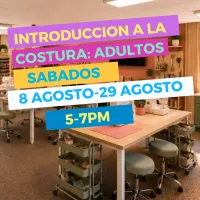 Introduccion a La Costura Sabados- Agosto 8-29/ 5pm-7pm – Image 1