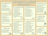 Wedding Planning Checklist – Printable Wedding Organizer PDF – Image 1