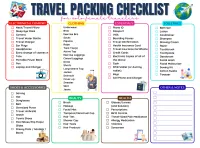 Travel Packing Checklist – Printable Travel Organizer PDF – Image 1