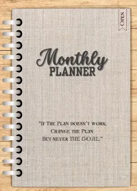Undated Monthly Planner – Digital Planner PDF for GoodNotes and Notability – Image 1