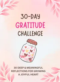 30 Day Gratitude Challenge Journal – Printable Mindfulness Journal – Image 1