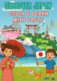 Japanese Culture Coloring Book for Kids – Printable Japan Activity Pages – Image 1