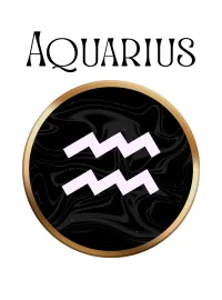 Zodiac Sign Wall Art Print – Personalized Astrology Poster Digital Download – Celestial Symbol, Aquarius