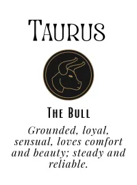 Zodiac Sign Wall Art Print – Personalized Astrology Poster Digital Download – Typography & Illustration, Taurus