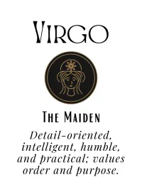 Zodiac Sign Wall Art Print – Personalized Astrology Poster Digital Download – Typography & Illustration, Virgo