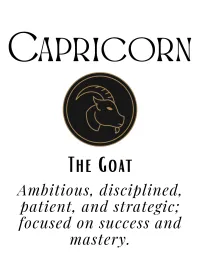 Zodiac Sign Wall Art Print – Personalized Astrology Poster Digital Download – Typography & Illustration, Capricorn