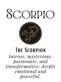Zodiac Sign Wall Art Print – Personalized Astrology Poster Digital Download – Typography & Illustration, Scorpio
