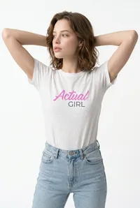 "Essence-Save Girls Sports" Actual Girl Relaxed T-shirt- for Women – Image 2