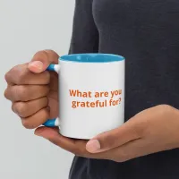 Gratitude Coffee Mug with Color Inside – Image 7