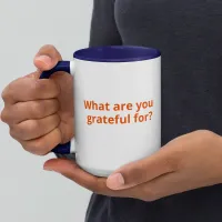 Gratitude Coffee Mug with Color Inside – Image 5