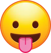 Tongue Emoji (Just The Cap) – Magnetic Only - 7/8 inch, Hot Pink