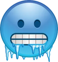Ice Cold Emoji (Just The Cap) – Magnetic Only - 1 inch, Hot Pink