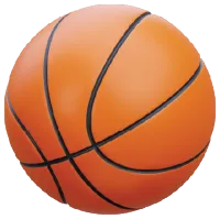 Basketball (The Whole BUTTY) – Magnetic Only - 7/8 inch, Black, Carolina Blue