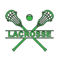 Lax Sticks Green outlined (The Whole BUTTY) – Magnetic Only - 1 inch, Navy, Red